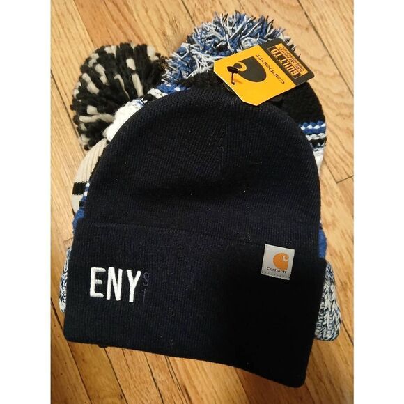 Carhartt Women's lot of four blue knit winter hats - Picture 2 of 4